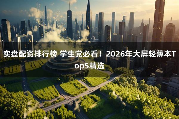实盘配资排行榜 学生党必看！2026年大屏轻薄本Top5精选
